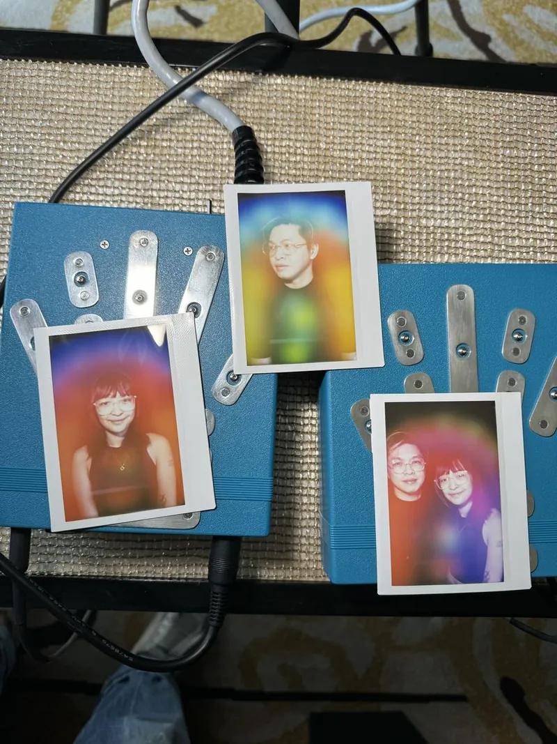 fresh aura portraits resting on the camera's biofeedback sensor plates