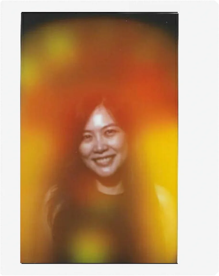 aura portrait on instant film — her individual reading
